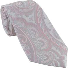 Pink Ties Michelsons of London Luxury Paisley Silk Tie Pink