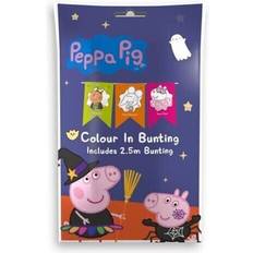 Paw Patrol Peppa Pig Colour In Your Own Bunting Halloween 2.5m Bunting