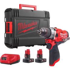 Milwaukee Multiple Gears Hammer Drills Milwaukee M12 FPD2-602X (2x6.0Ah)