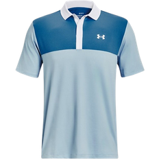 Men - Sportswear Garment Polo Shirts Under Armour Men's Performance 3.0 Colorblock Polo - Blizzard/Cosmic Blue/White