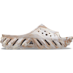 Multicoloured Slippers & Sandals Crocs Beige Echo Slides Marbled - Bone / Multi