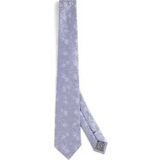 Purple Ties Paul Smith Mens Lilac Floral-jacquard Silk tie