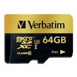 Verbatim Pro+ MicroSDXC UHS-I U3 64GB