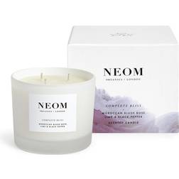 Neom Organics Complete Bliss 3 Wicks Scented Candle Moroccan Blush Rose Lime & Black Pepper Scented Candle