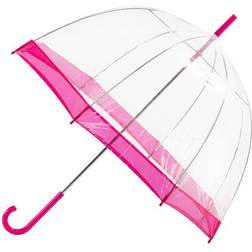 Totes PVC Dome Umbrella Hot Pink (8903HPI)