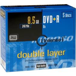 Intenso DVD+R 8.5GB 8x Jewelcase 5-Pack