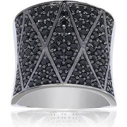 Sif Jakobs Pecetto Grande Ring - Silver/Black