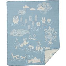 Klippan Yllefabrik Little Bear Blankets Brown, Green, Blue, Pink (90x70cm)