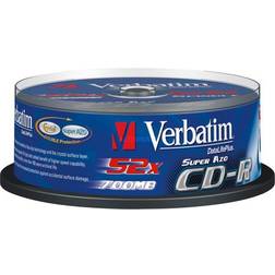 Verbatim CD-R Crystal 700MB 52x Spindle 25-Pack