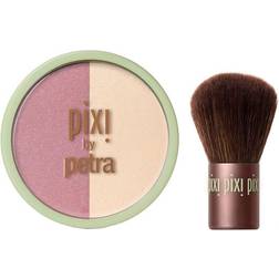 Pixi Beauty Blush Duo + Kabuki Peach Honey