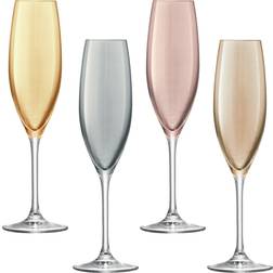 LSA International Polka Champagne Glass 4pcs