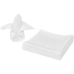 vidaXL 130796 10pcs Cloth Napkin White (50x50cm)