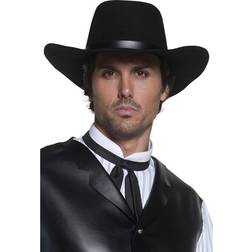 Smiffys Authentic Western Gunslinger Hat Black
