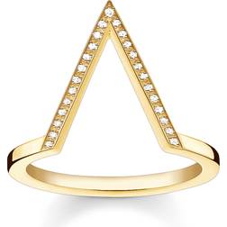 Thomas Sabo Triangle Ring - Gold/White