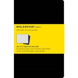 moleskine cahier black set of 3 square journals (2004)