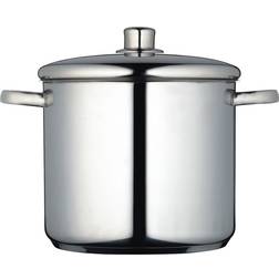 KitchenCraft MasterClass Stainless Steel with lid 8.5 L 24 cm