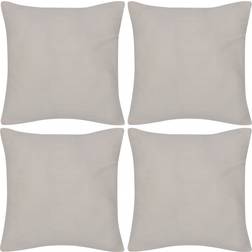 vidaXL 130910 4-pack Cushion Cover Beige (40x40cm)