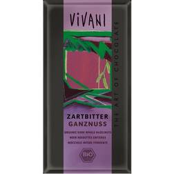 Vivani Dark Chocolate with Whole Hazelnuts 100g