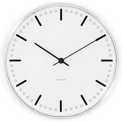 Arne Jacobsen City Hall White Wall Clock 16cm