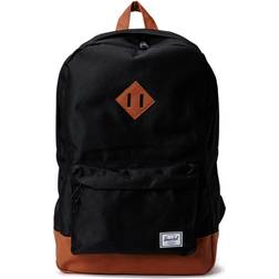 Herschel Heritage Backpack - Black/Tan Synthetic Leather