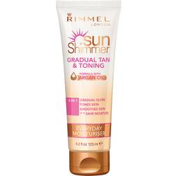 Rimmel Sun Shimmer Gradual Tan & Tone Lotion 125ml