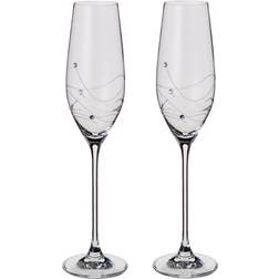 Dartington Glitz Champagne Glass 21cl 2pcs