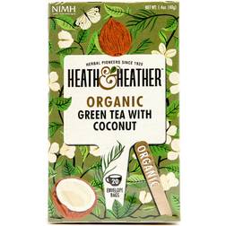 Heath & Heather Organic Green Tea with Coconut 20pcs 1pack