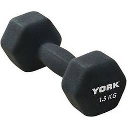 York Fitness Neoprene Hex Dumbbell 1.5kg