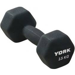 York Fitness Neoprene Hex Dumbbell 2.5kg
