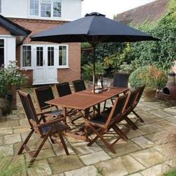 Rowlinson Bali Patio Dining Set, 1 Table incl. 8 Chairs