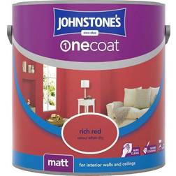 Johnstones One Coat Ceiling Paint, Wall Paint Red 2.5L
