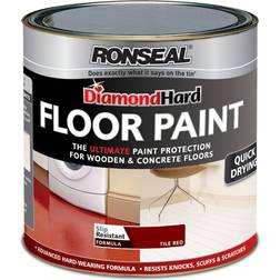 Ronseal Diamond Hard Floor Paint Red 2.5L