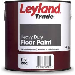 Leyland Trade Heavy Duty Floor Paint Tile Red 2.5L