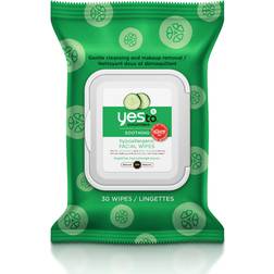 Yes To Cucumbers Hypoallergenic Facial Wipes 30-pack