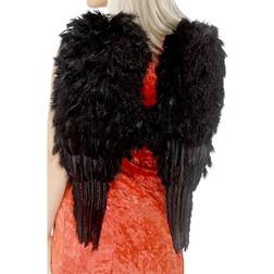 Smiffys Black Feather Angel Wings