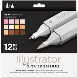 Spectrum Noir Illustrator Figure Markers 12-pack