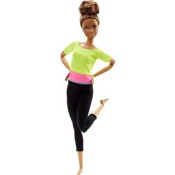 Barbie Made to Move Yellow Top Doll