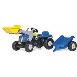 Rolly Toys Kid New Holland TVT 190 Tractor with Frontloader & Trailer