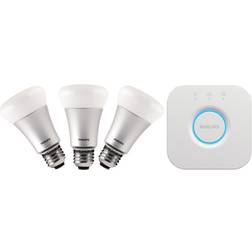 Philips Hue White And Color Ambiance LED Lamp 9W E27 3 Pack Starter Kit