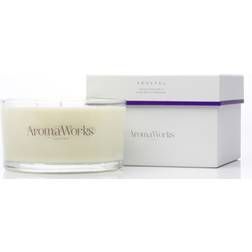 Aroma Works Serenity 3 Wick Candle Scented Candle