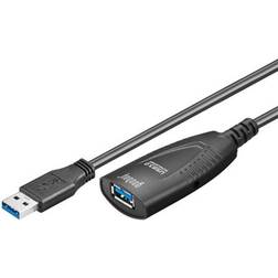 Deltaco Active USB A - USB A M-F 3.0 5m
