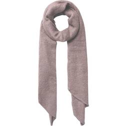 Pieces Soft Knitted Long Scarf - Pink/Cameo Rose