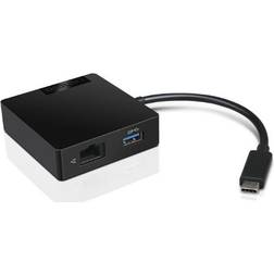 Lenovo USB C - VGA/HDMI/USB A/RJ45 M-F