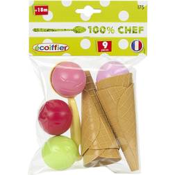 Ecoiffier Ice Cream Cone Set with Accessories