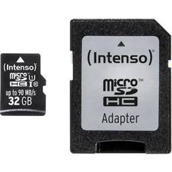 Intenso MicroSDHC Class 10 UHS-I U1 90MB/s 32GB +Adapter