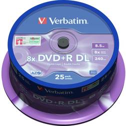 Verbatim DVD+R 8.5GB 8x Spindle 25-Pack