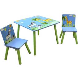 Liberty House Toys Safari Square Table & 2 Chairs Set