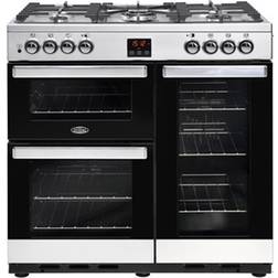 Belling Cookcentre 90DFT Stainless Steel, Black