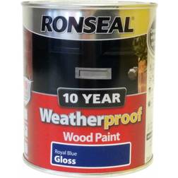 Ronseal Weatherproof Wood Paint Blue 0.75L
