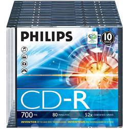 Philips CD-R 700MB 52x Slimcase 10-Pack
